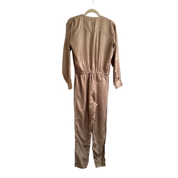Atm Anthony Thomas Melillo Micro Twill Jogger Jumpsuit in Willow Bark - Picture 4 of 13